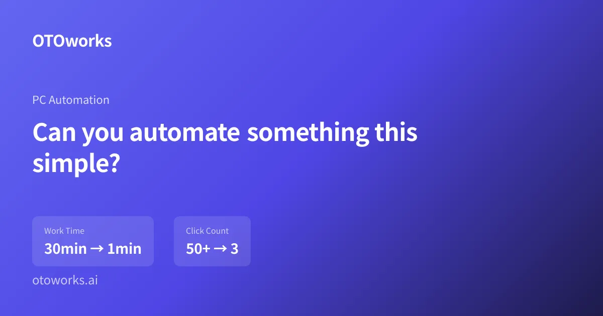 Can you automate something this simple?