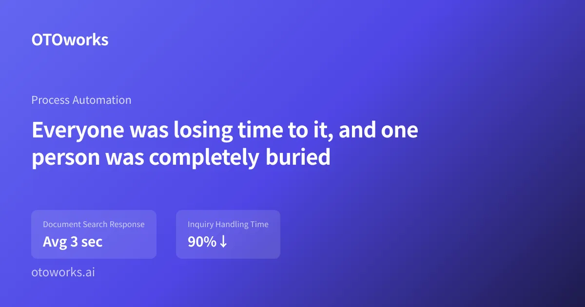 Everyone was losing time to it, and one person was completely buried